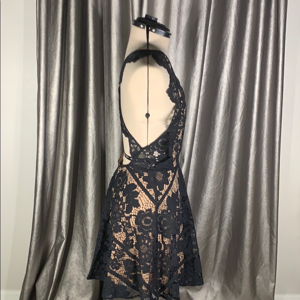 For Love and Lemons, Gianna black lace Apron Dress - Picture 5 of 7